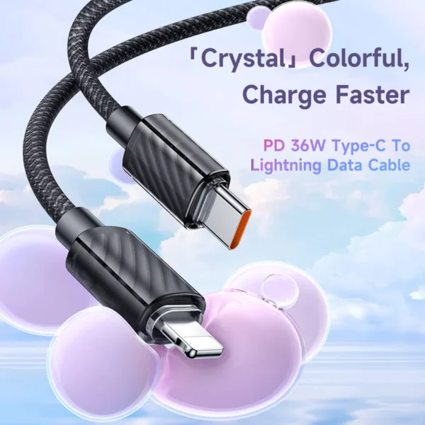 Mcdodo, DichromaticCable, TypeCToLightning, 36W, FastCharging, PowerDelivery, FastDataTransfer, ReversibleConnector, DurableCable, TangleFree, ReliablePerformance, TechAccessories, LightningCable, USBTypeC, ChargingCable, DataSync, UniversalCompatibility, PremiumDesign, TechGadget, DichromaticLook, AppleCable, ChargingSolution, DataTransfer, LightningConnector, HighSpeedCable, ChargingEssentials